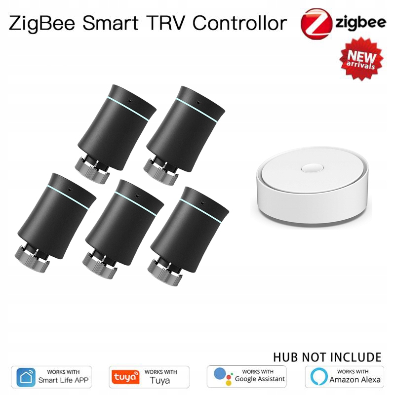 Termostatická hlavica ZigBee*5+Ovládač brány*1